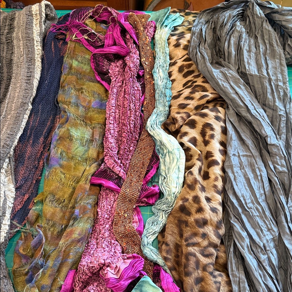 Vibrant Multi-Color Scarf Collection